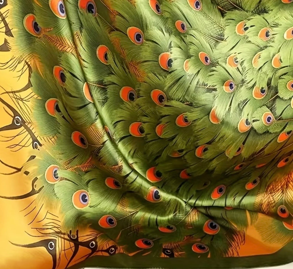 Yellow Peacock Scarf
