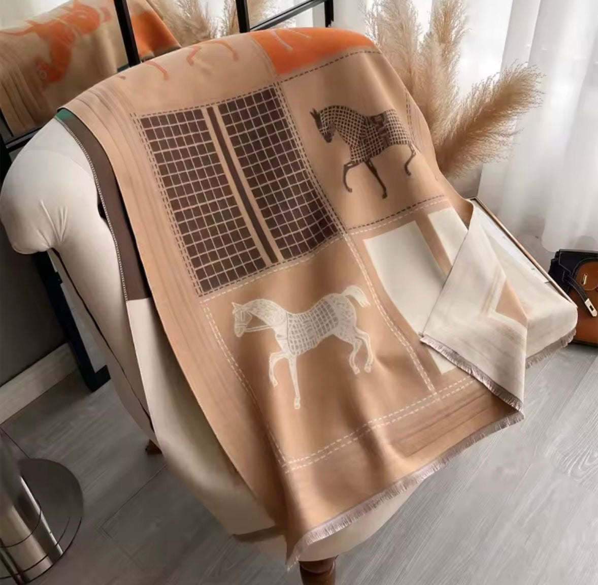 Fringed Hem Scarf