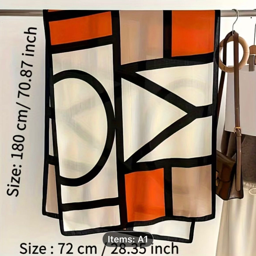Geometric scarf