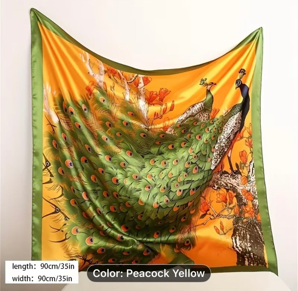 Yellow Peacock Scarf