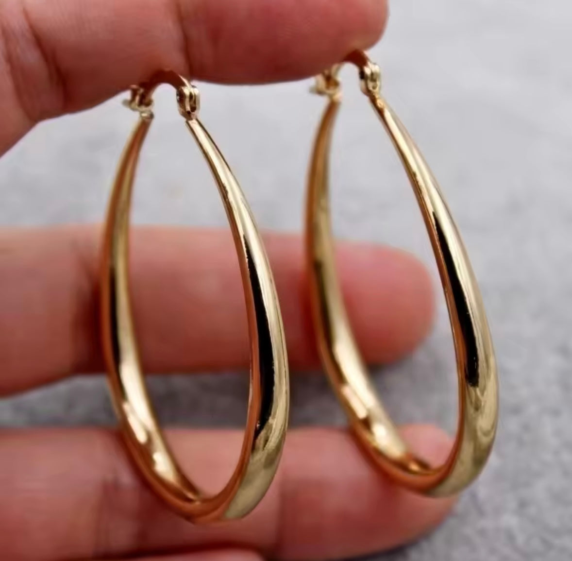 Golden Whisper Hoops